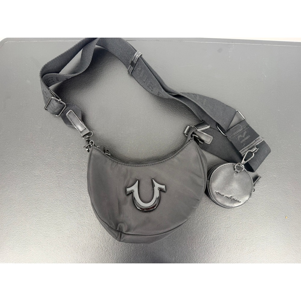 True Religion Mini Crescent Hobo Crossbody Bag